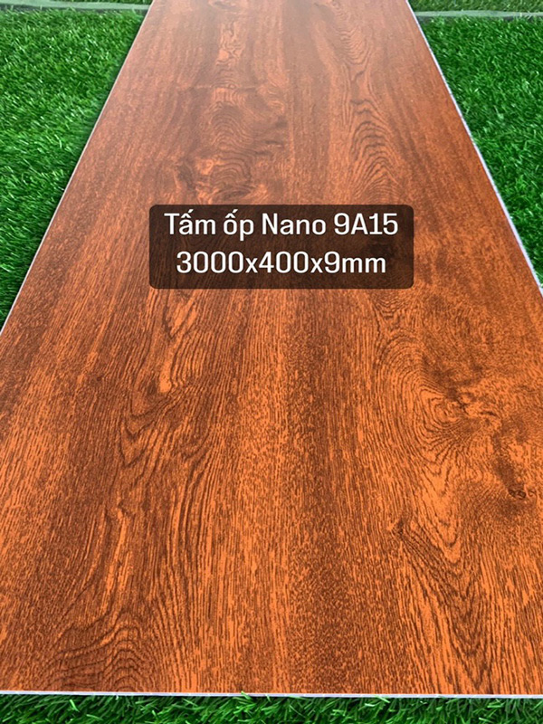 Tấm ốp tường nano vân gỗ