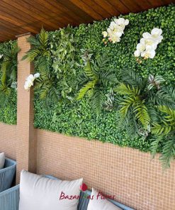 Tường cây giả trang trí tiền sảnh