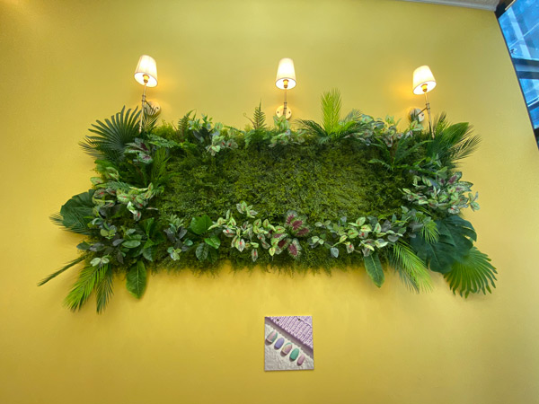 Tường cây giả cho salon
