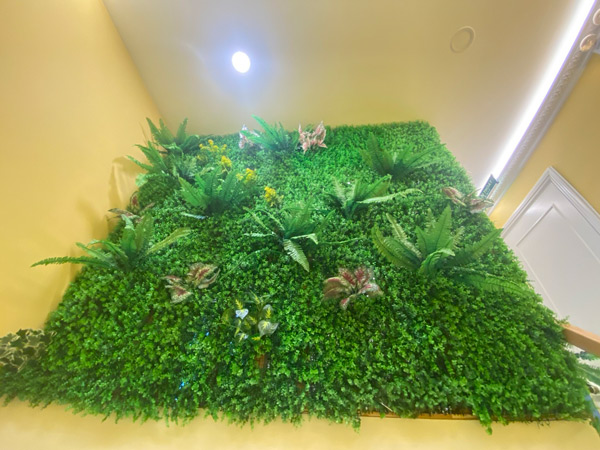 Tường cây giả cho salon