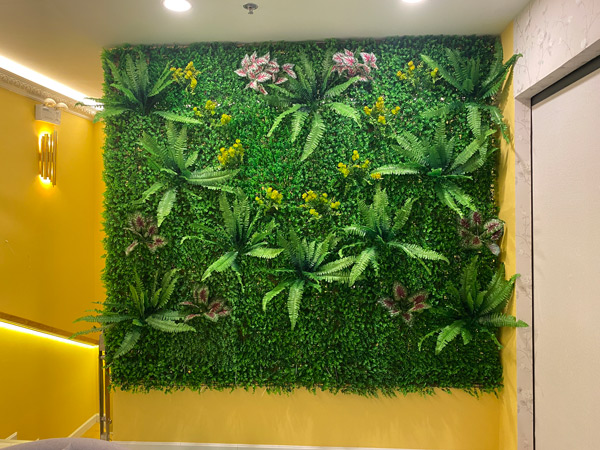 Tường cây giả cho salon