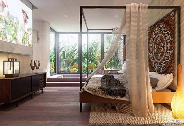 Không gian đầy màu xanh lá trẻ trung, giản dị
