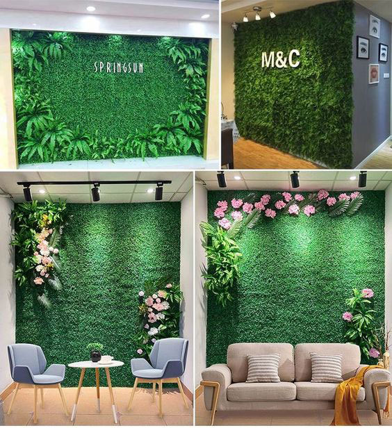 Cỏ trang trí vách tường