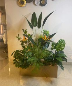 Bục cây giả ở spa