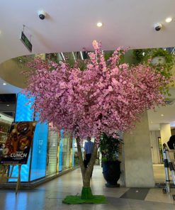 Cây Đào Giả Cao Trang Trí Sảnh Công Ty