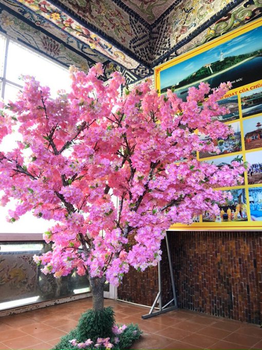 Cây đào giả cao 2,8m cho nhà hàng