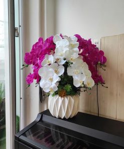 Chậu Hoa Lan Giả Phong Cách Hiện Đại