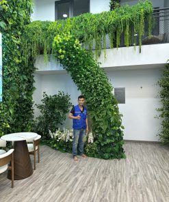 Tường cây giả