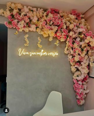 Tường Cây Giả Hoa Hồng
