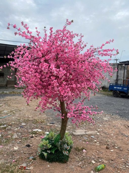 Cây đào giả cao 2.3m trang trí sự kiện