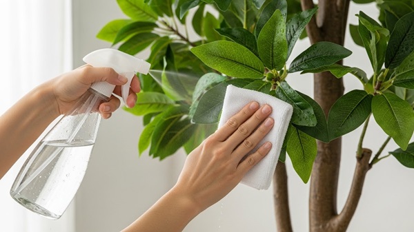 Sử dụng bình xịt nước